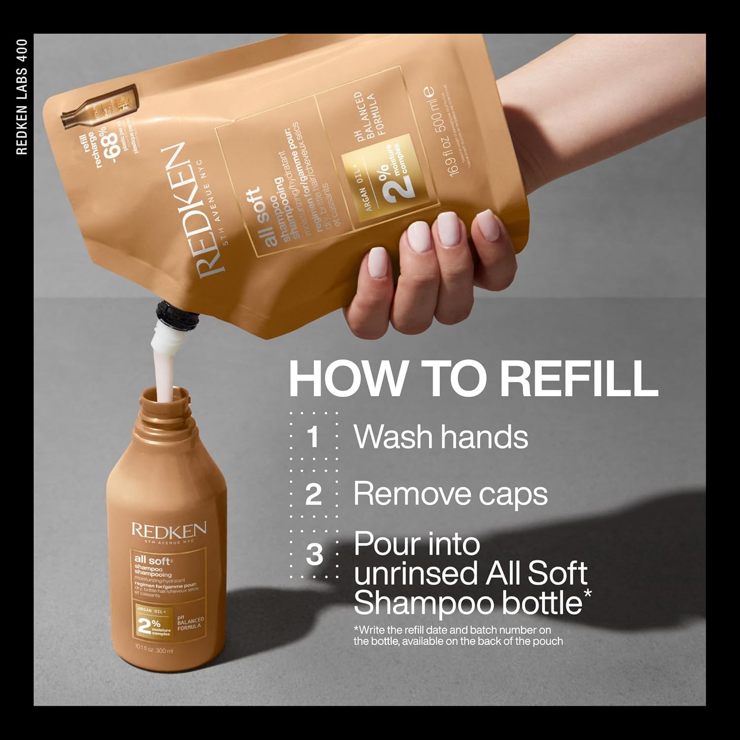 Redken Shampoo All Soft Ricarica 500ml - immagine 6