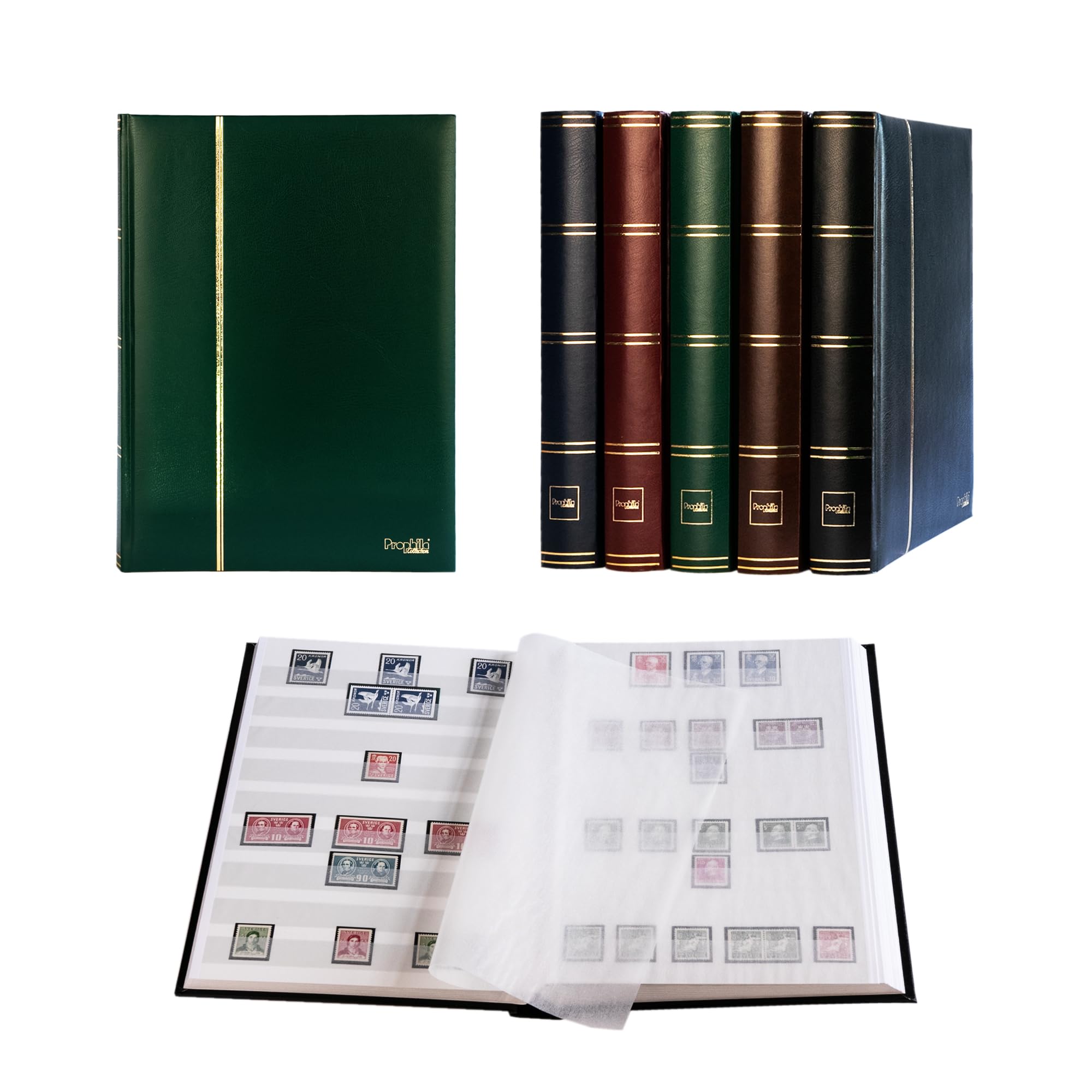 Prophila Leuchtturm classificatori 60 Pagina Bianco, Verde Colori