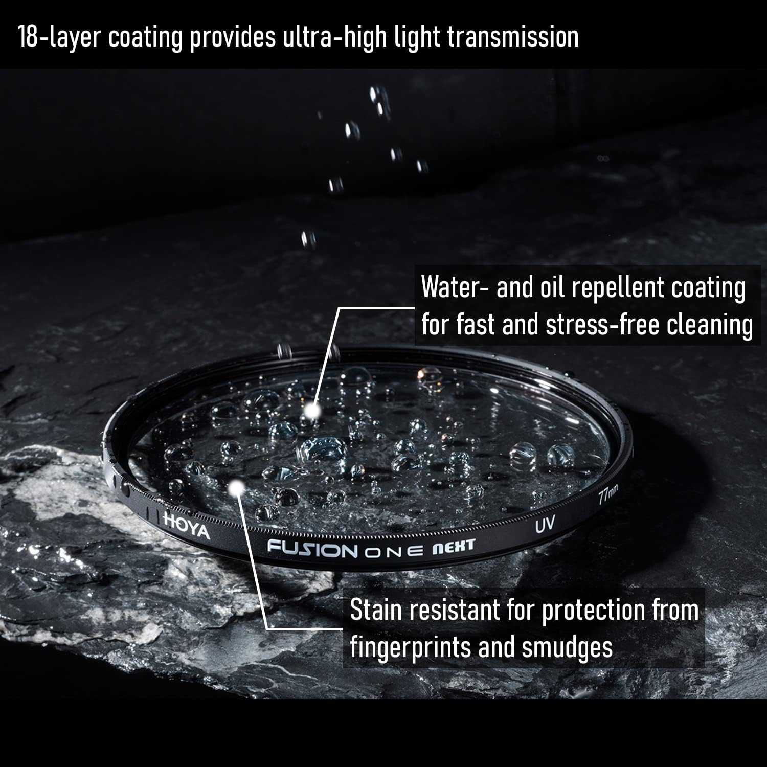 HOYA UV Filter FUSION One Next ø62mm - immagine 3