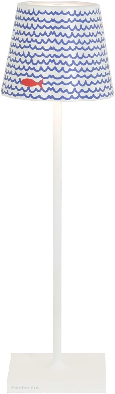 Zafferano Poldina Pro - Lampada Tavolo Ricaricabile, Bianco - immagine 1