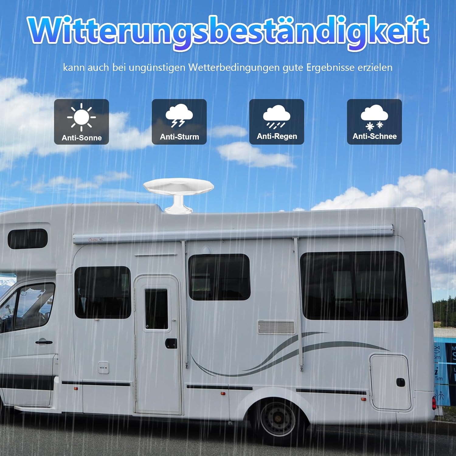 Antenna DVBT2 con Amplificatore 360° - immagine 3