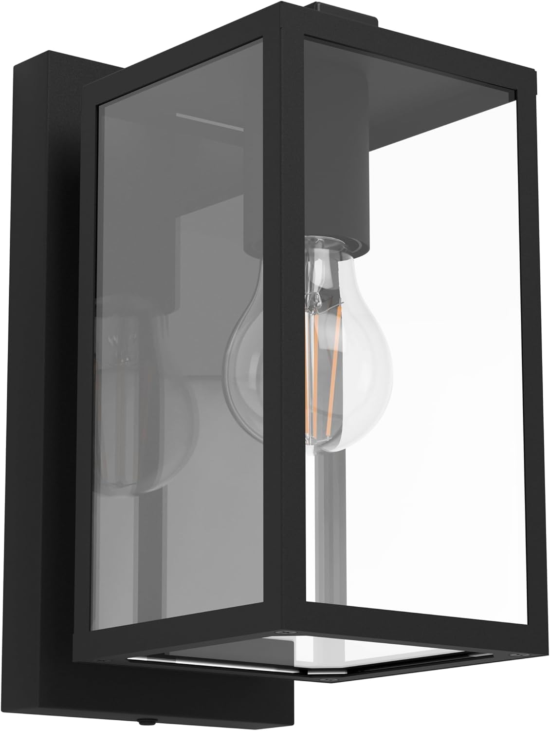 Eglo Budrone Lampada da Parete per Esterni E27, Nera - immagine 1