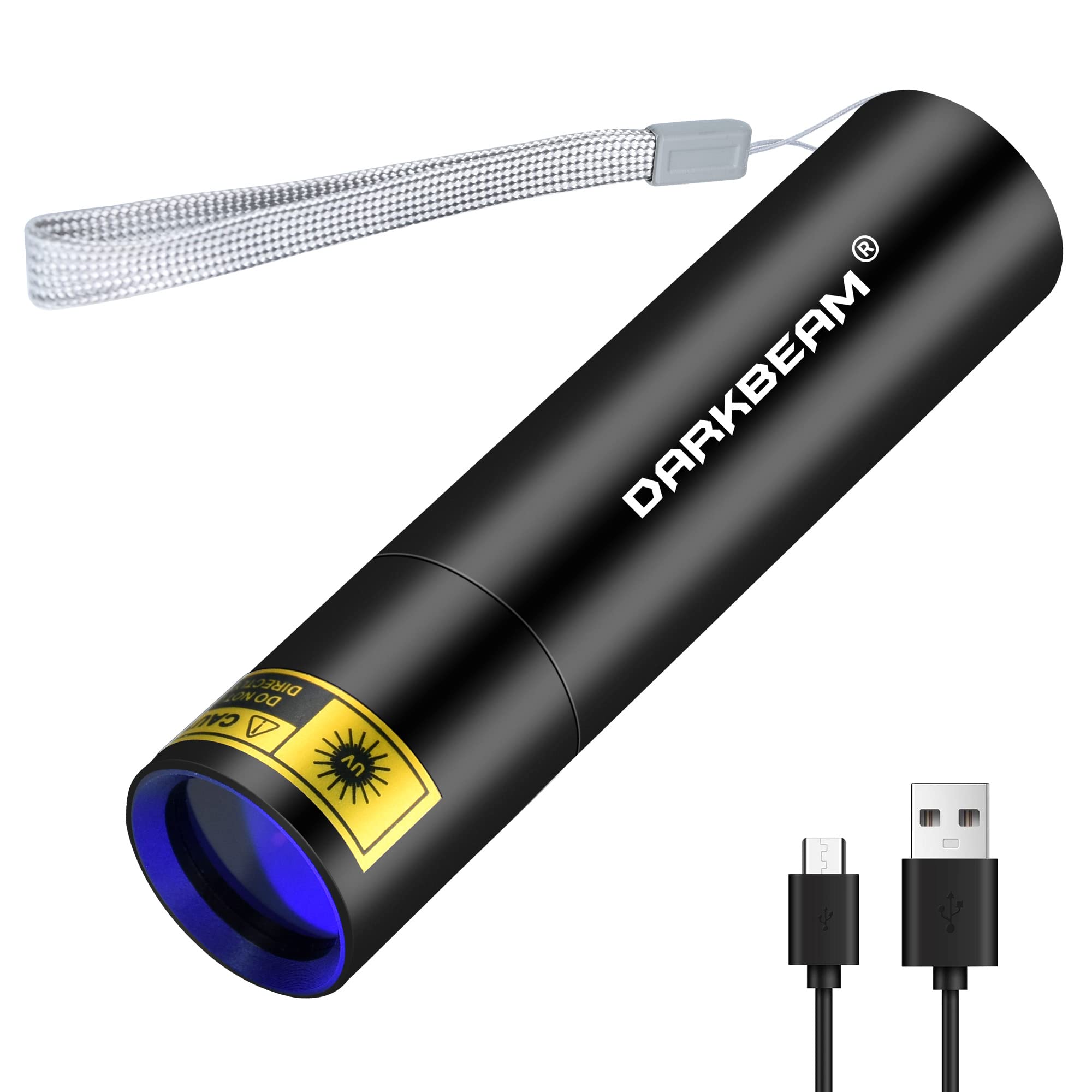 DARKBEAM UV Torcia 365nm Ultravioletta Ricaricabile USB, V4