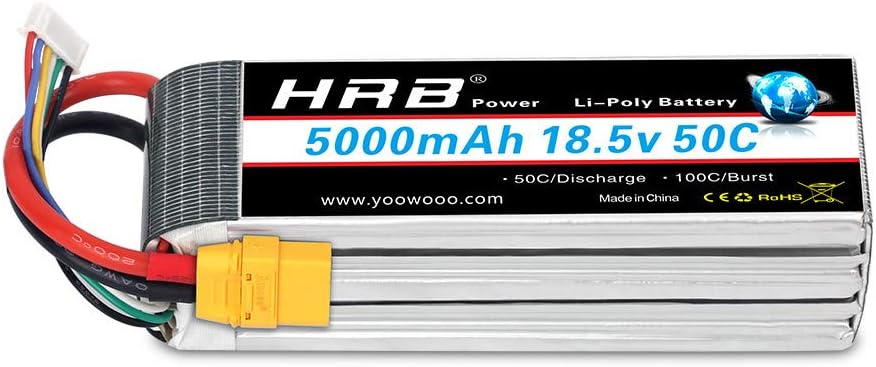 HRB 5S 18.5V 5000mAh 50-100C RC Lipo Batteria XT90 - immagine 1
