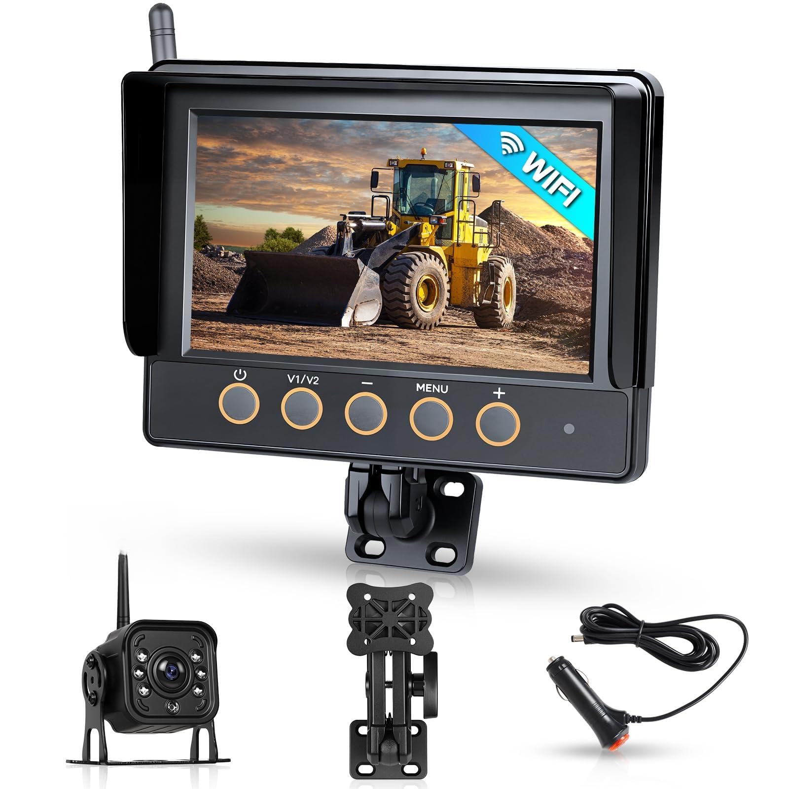 Kit Telecamera Posteriore IPS HD 7'' Wireless 1 Telecamera