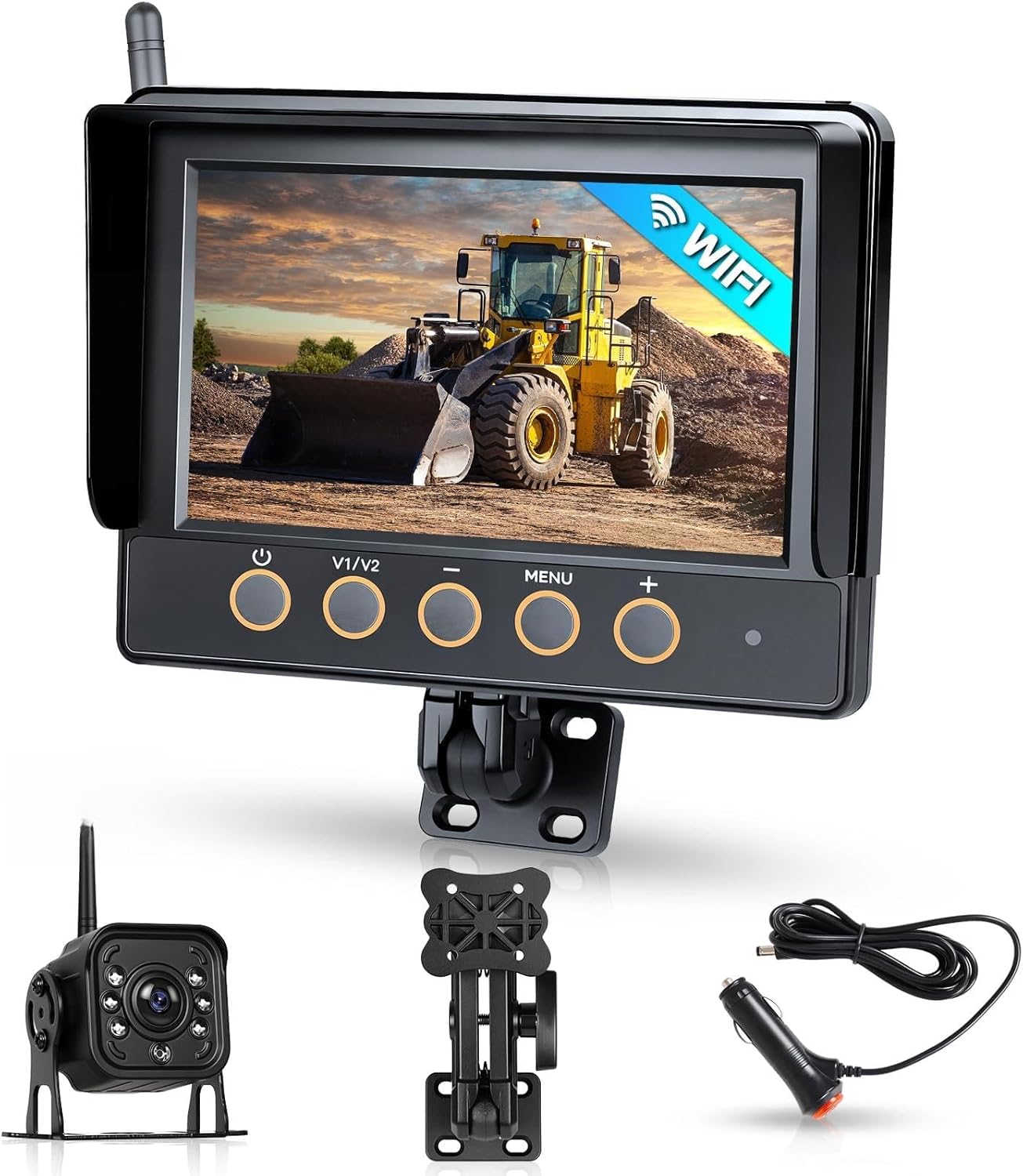 Kit Telecamera Posteriore IPS HD 7'' Wireless 1 Telecamera - immagine 1