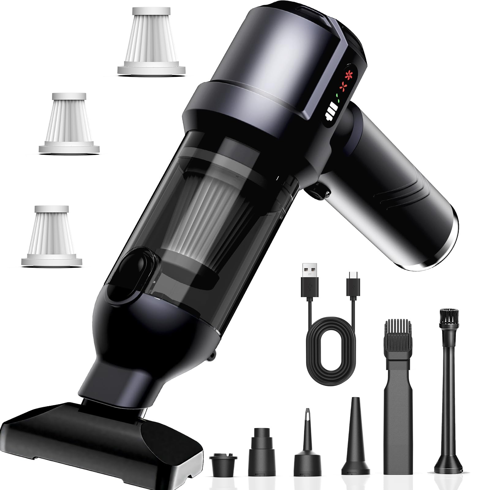 Aspirabriciole Senza Fili 26000Pa con Motore Brushless