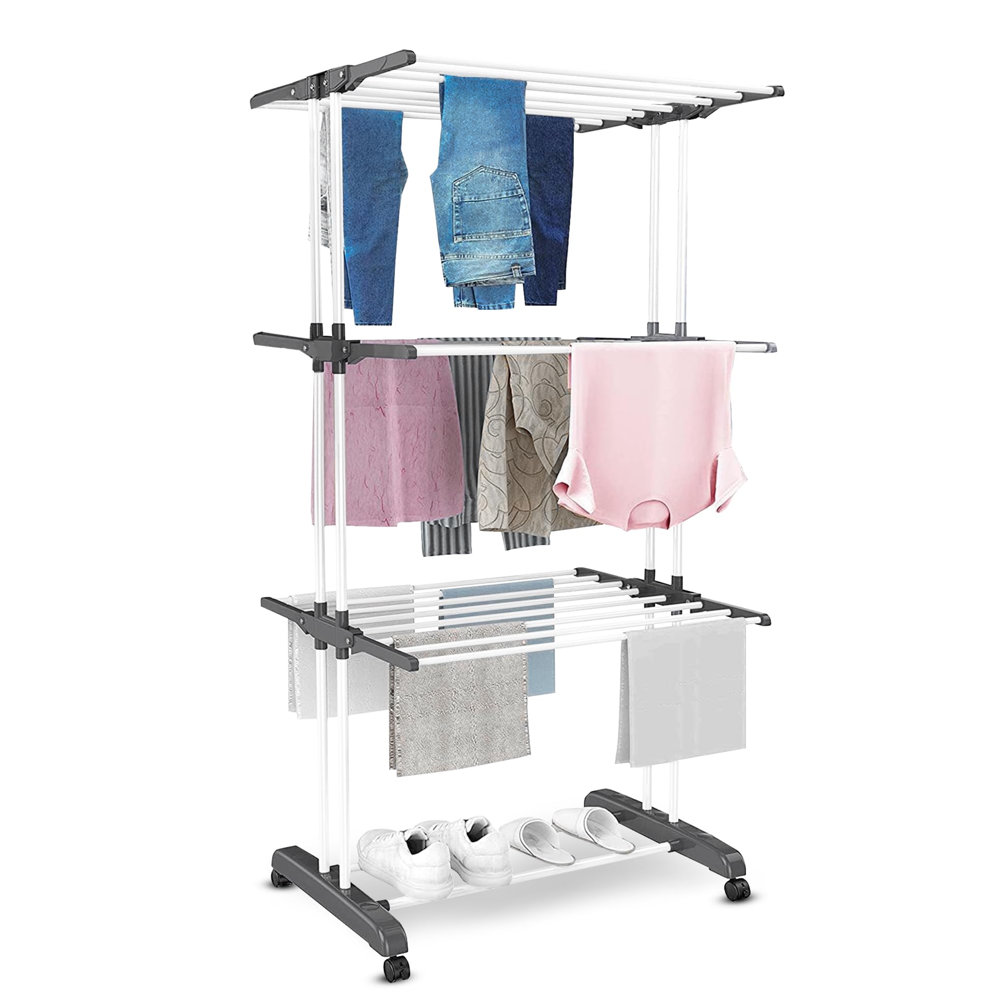 Vonia Torre di Asciugatura 72x50x172cm, Bianco