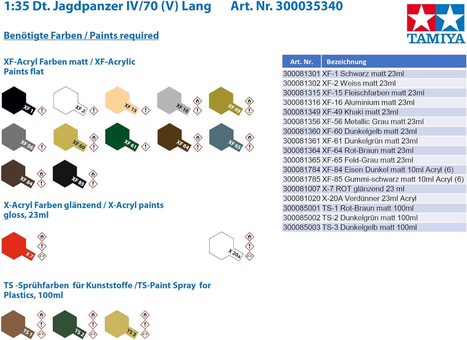 Tamiya Carrello Armada Jagdpanzer IV / 70V Lang SD.Kfz.162/1 - immagine 3