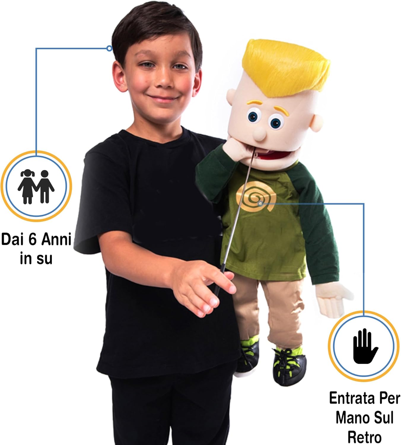 ''Eddie'', 60cm Full Body Puppet, Peach -Affordable Gift for your Little One! Item #DSPU-SP2601 - immagine 2