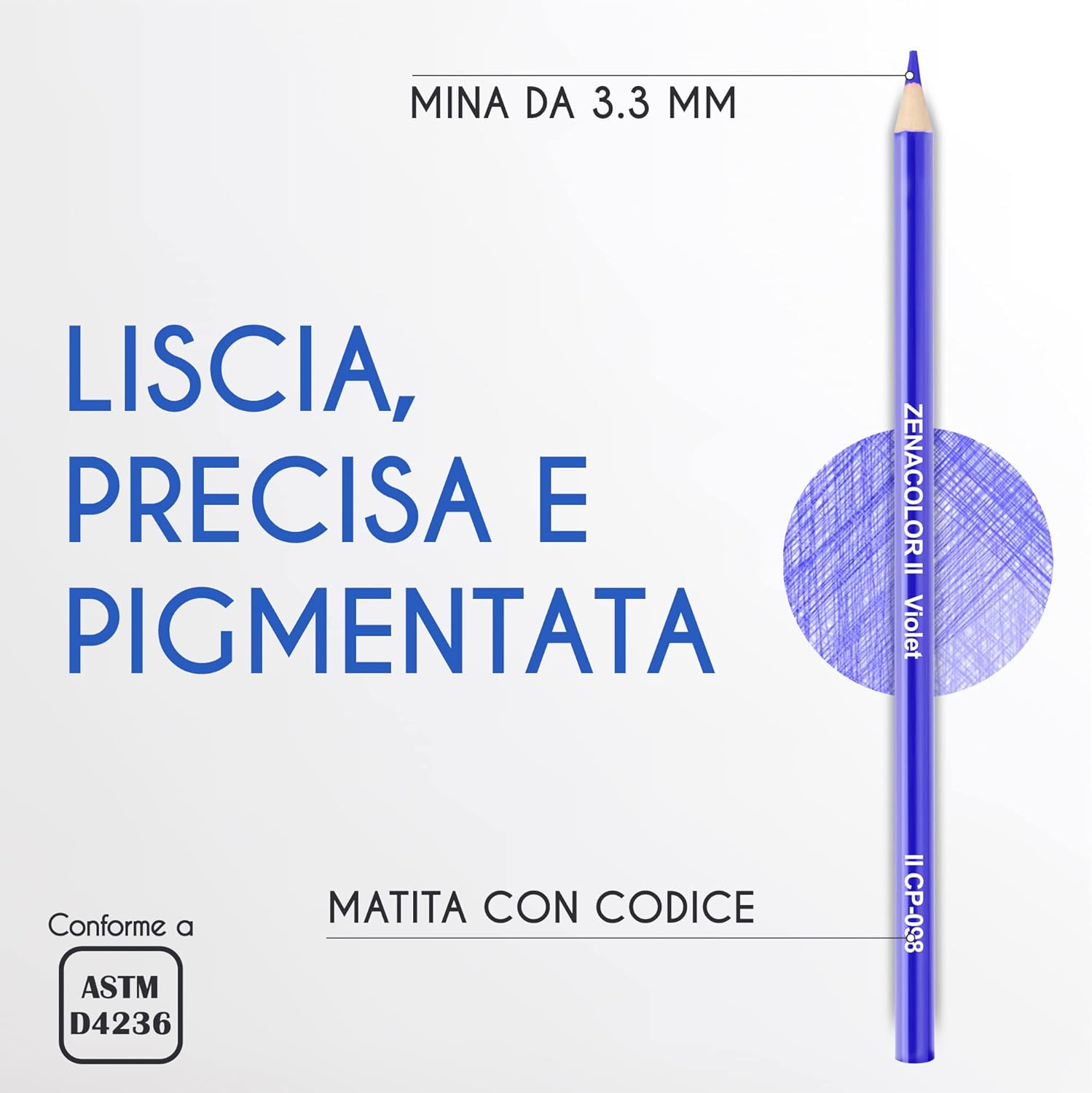 Zenacolor - 160 Matite Colorate Uniche - immagine 2