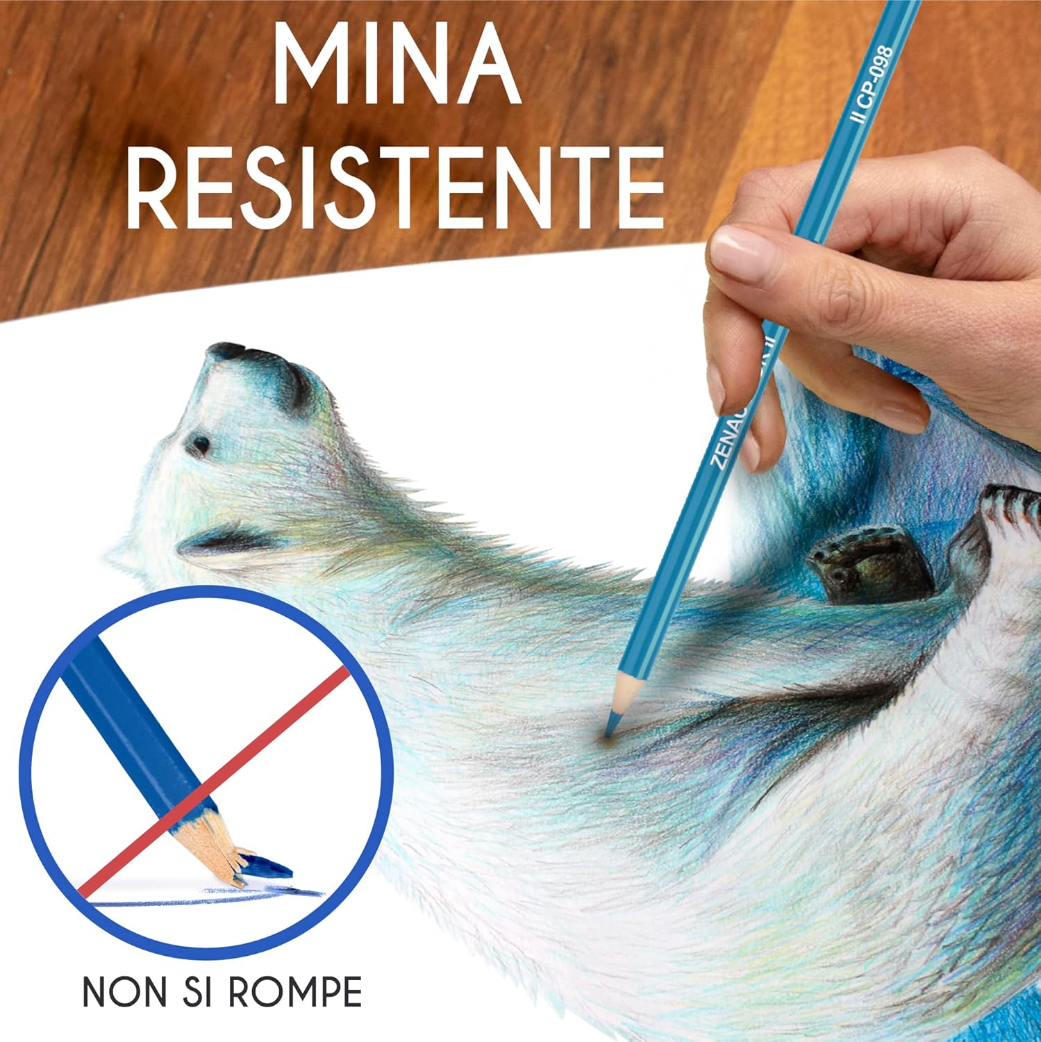 Zenacolor - 160 Matite Colorate Uniche - immagine 5