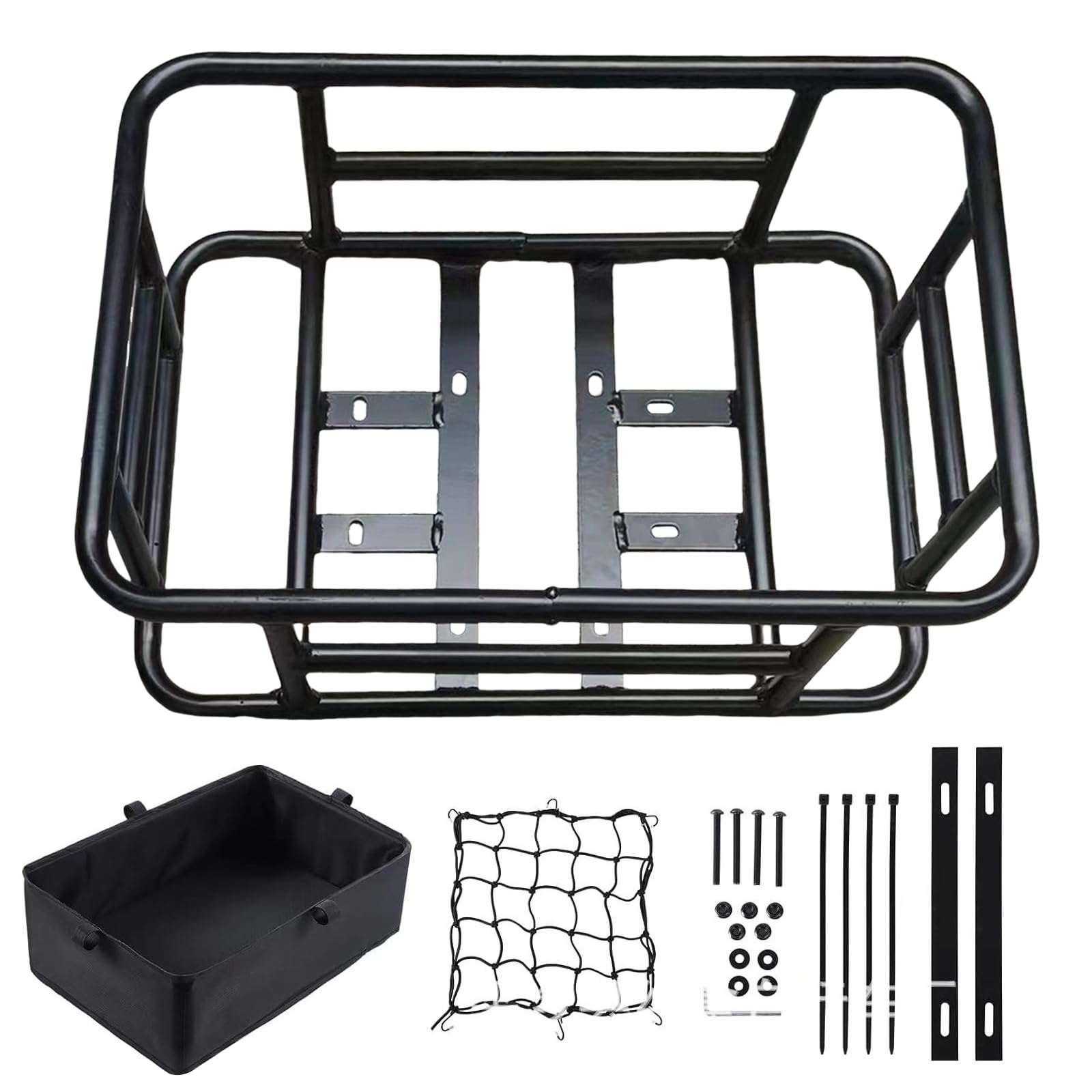 Cestino Posteriore per Bicicletta in Ferro, Rimovibile