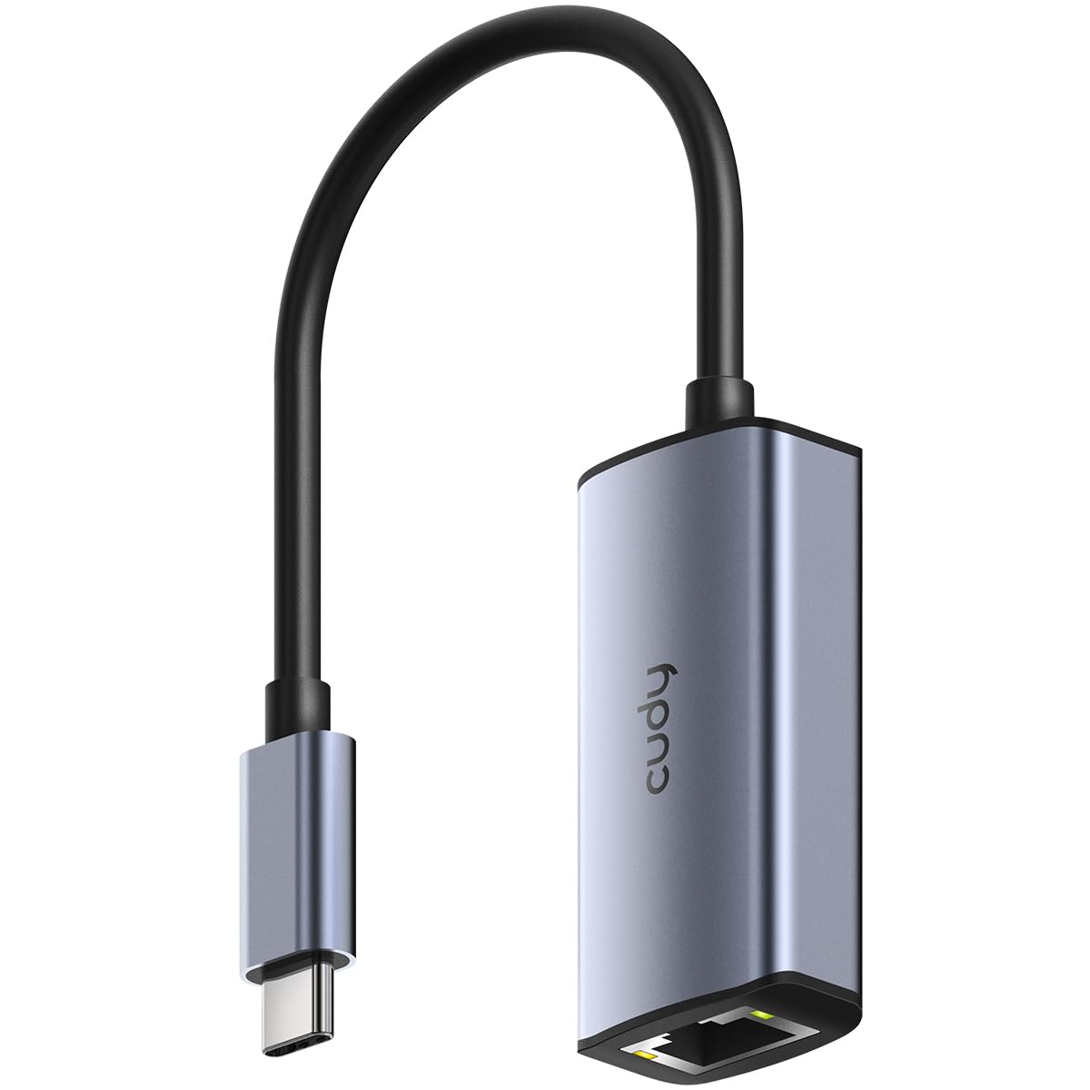 Cudy Adattatore Ethernet da USB-C a 2,5 Gbps, adattatore di rete cablata, adattatore LAN Thunderbolt in alluminio RJ45 2500 Mbps, compatibile con MacBook, iPhone 15/16, Steam Deck, Switch, UE25C