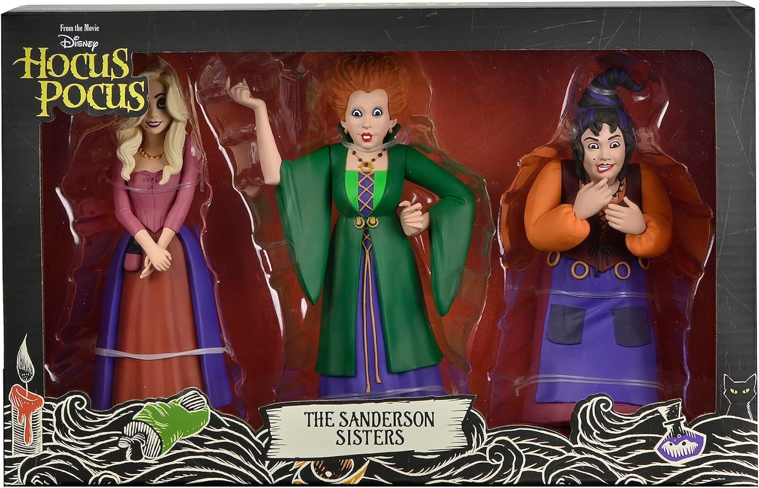 NECA Hocus Pocus Toony Terrors Sanderson Sisters - Confezione da 3 - immagine 3