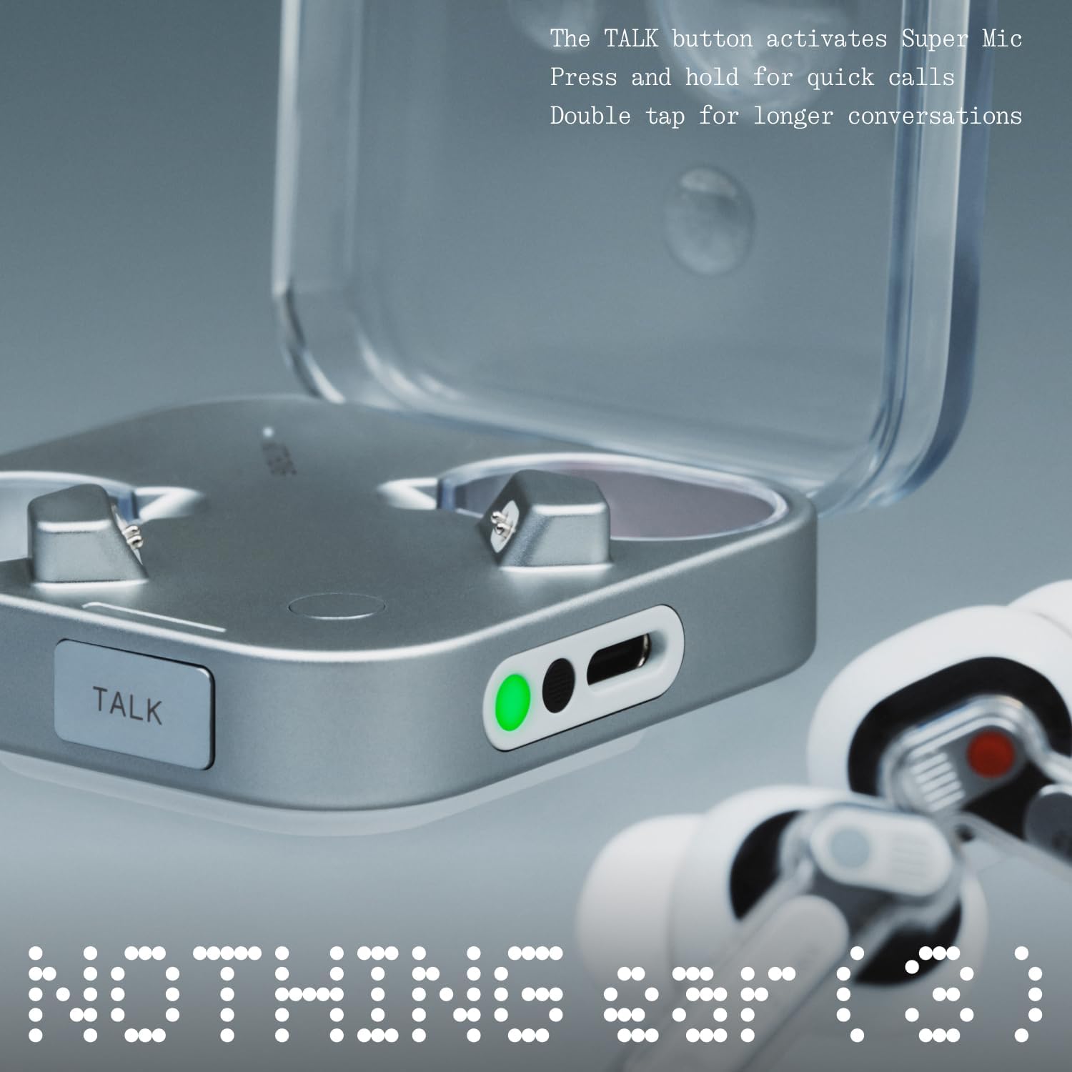 Nothing Ear (3) - Auricolari Wireless ANC, Bianco - immagine 3