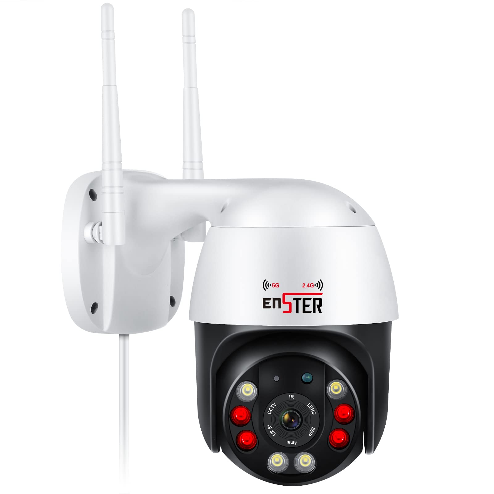 Enster Telecamera Sorveglianza Esterna WLAN 5MP Girevole