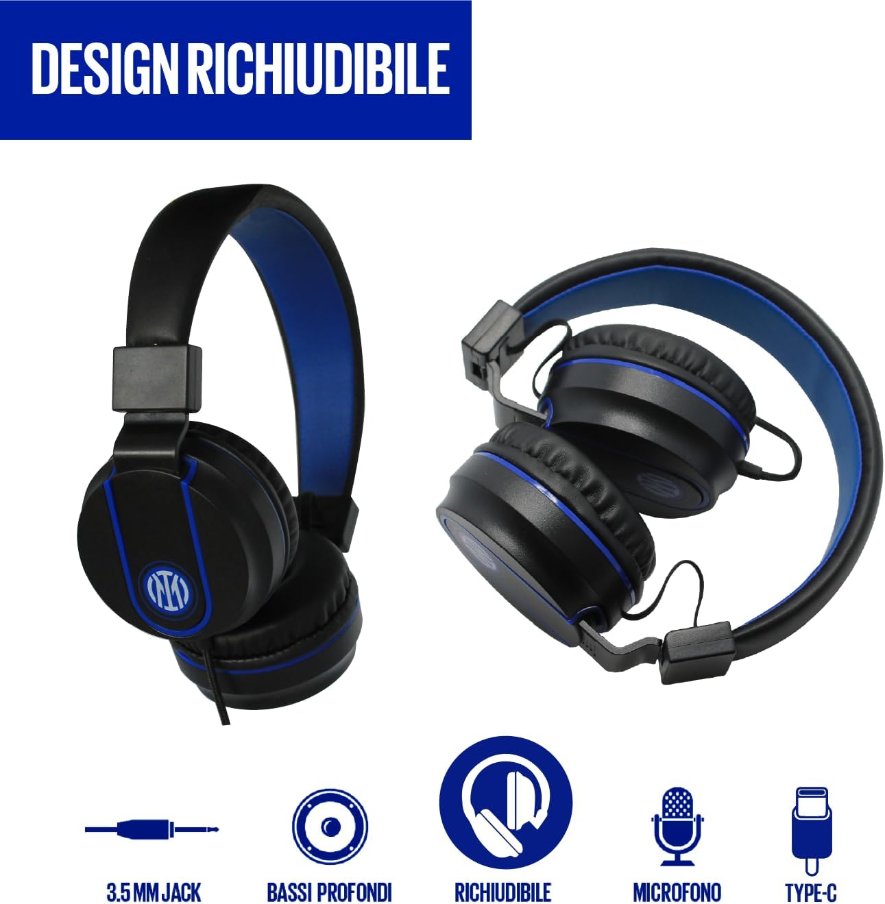 Techmade CUFFIE INTER con Microfono Incorporato - immagine 4