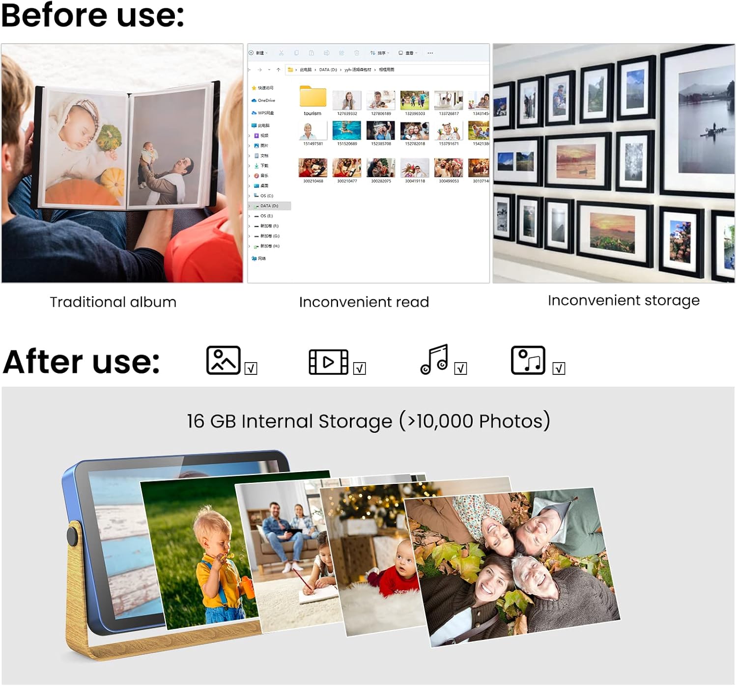 Kodak Cornice Digitale WiFi 10" 16GB - immagine 5