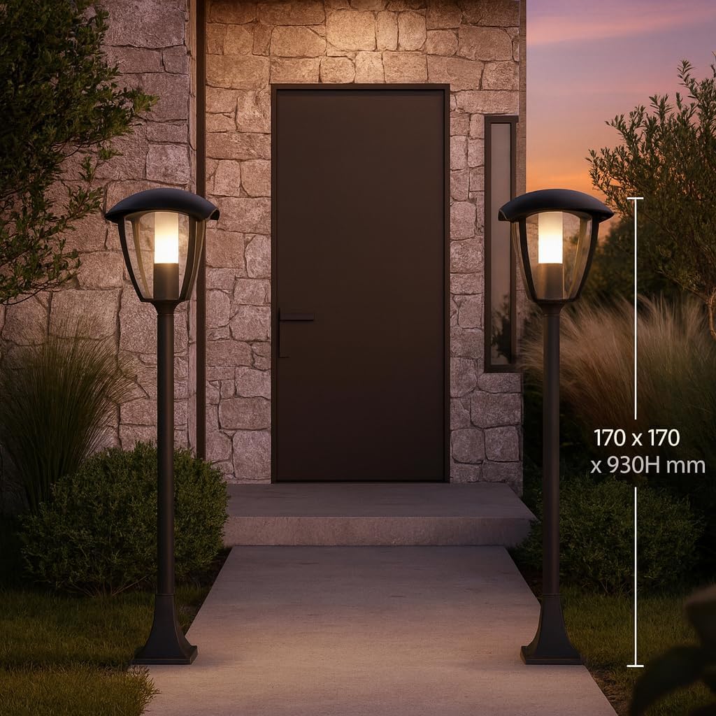 M Ledme Faro LED Esterni Ronse Plus, Nero - immagine 4