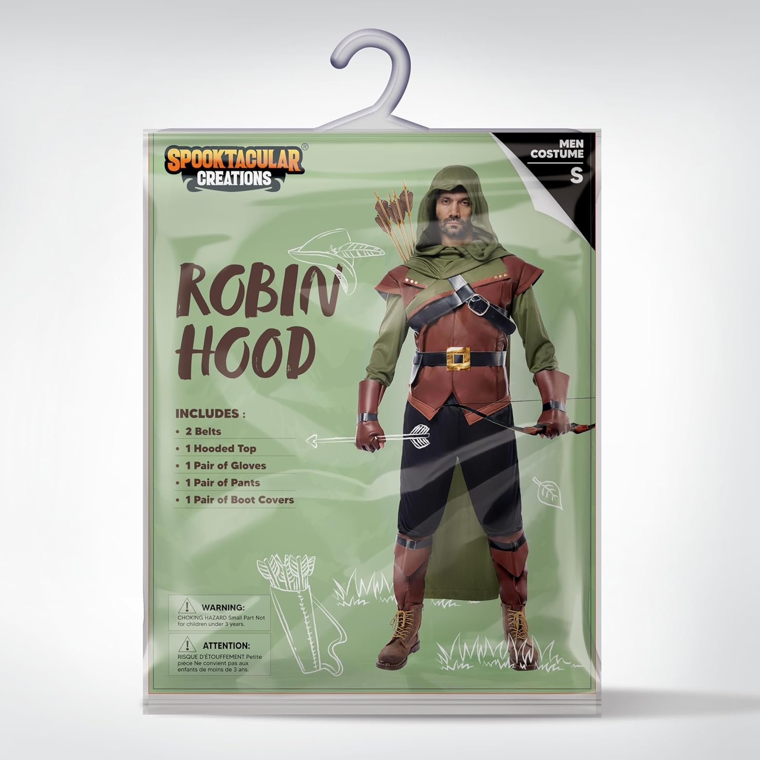 Spooktacular Creations Costume Robin Hood da Uomo - immagine 7
