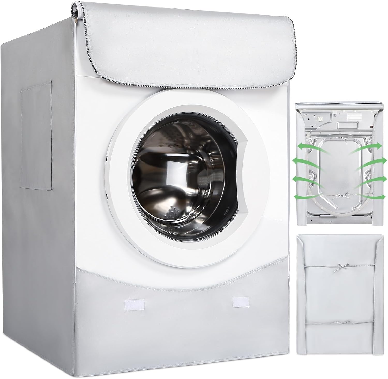 HAUSPROFI Copertura Lavatrice per Esterno 60x64x85 CM - immagine 1