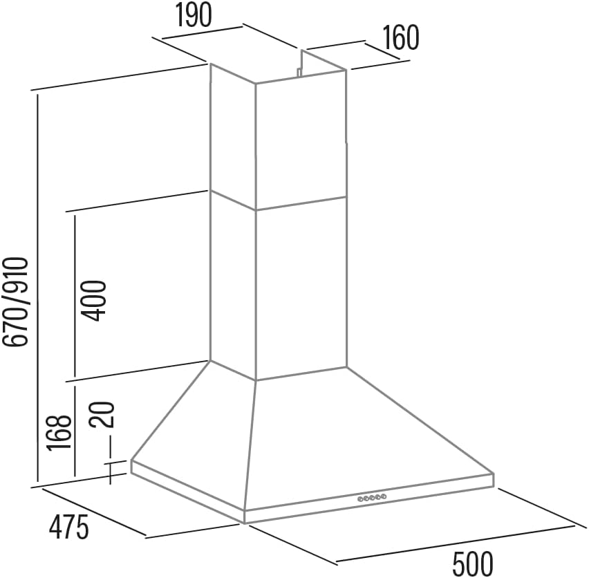 Cata Cappa Estrattore VK 5000 X Inox 480 m³/h - immagine 3