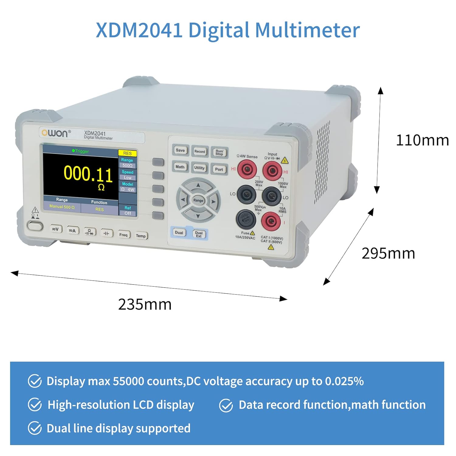 Owon XDM2041 Multimetro Digitale Portatile True RMS - immagine 5
