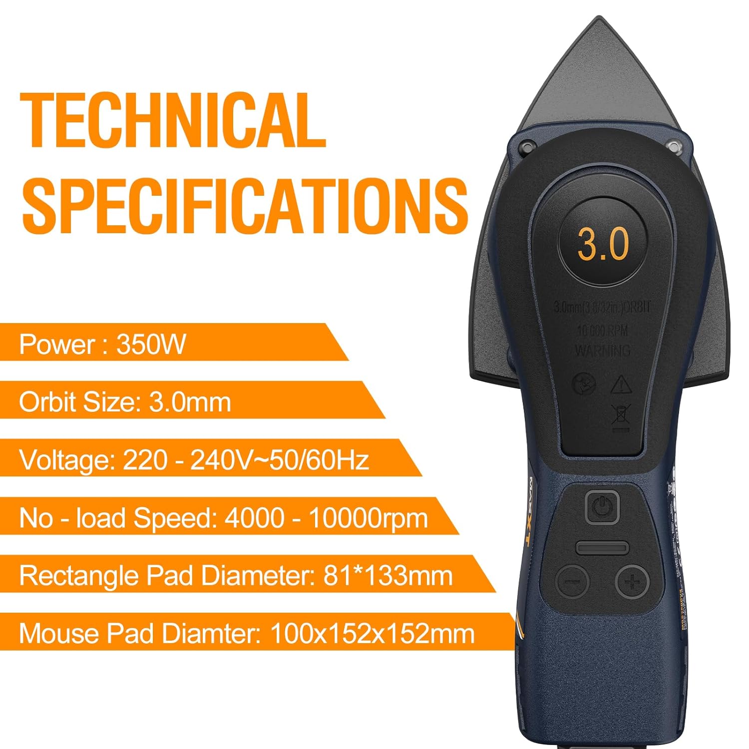 Maxxt Levigatrice Delta e Rettangolare 2IN1 Brushless 350W - immagine 6