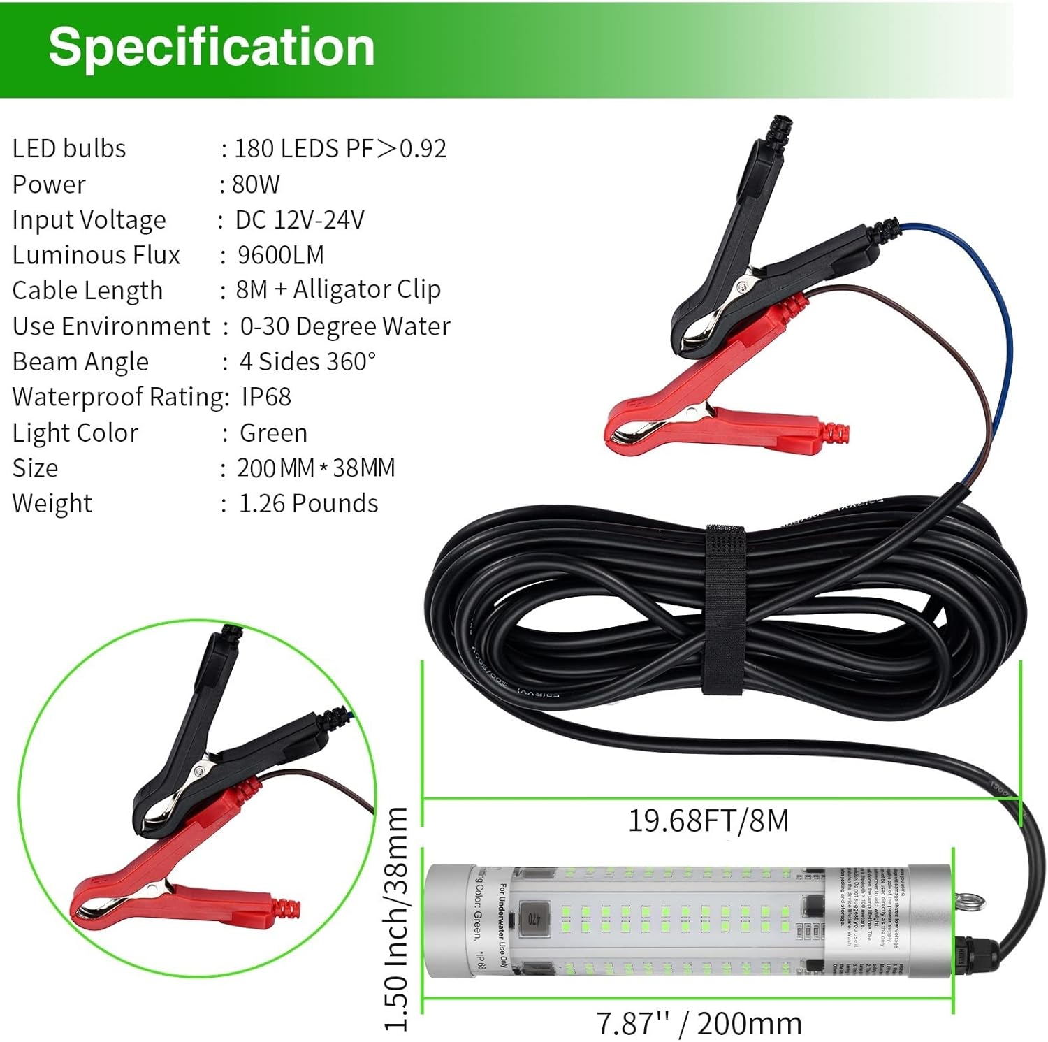 LOQATIDIS Luci da Pesca Subacquee LED Sommergibile - immagine 2