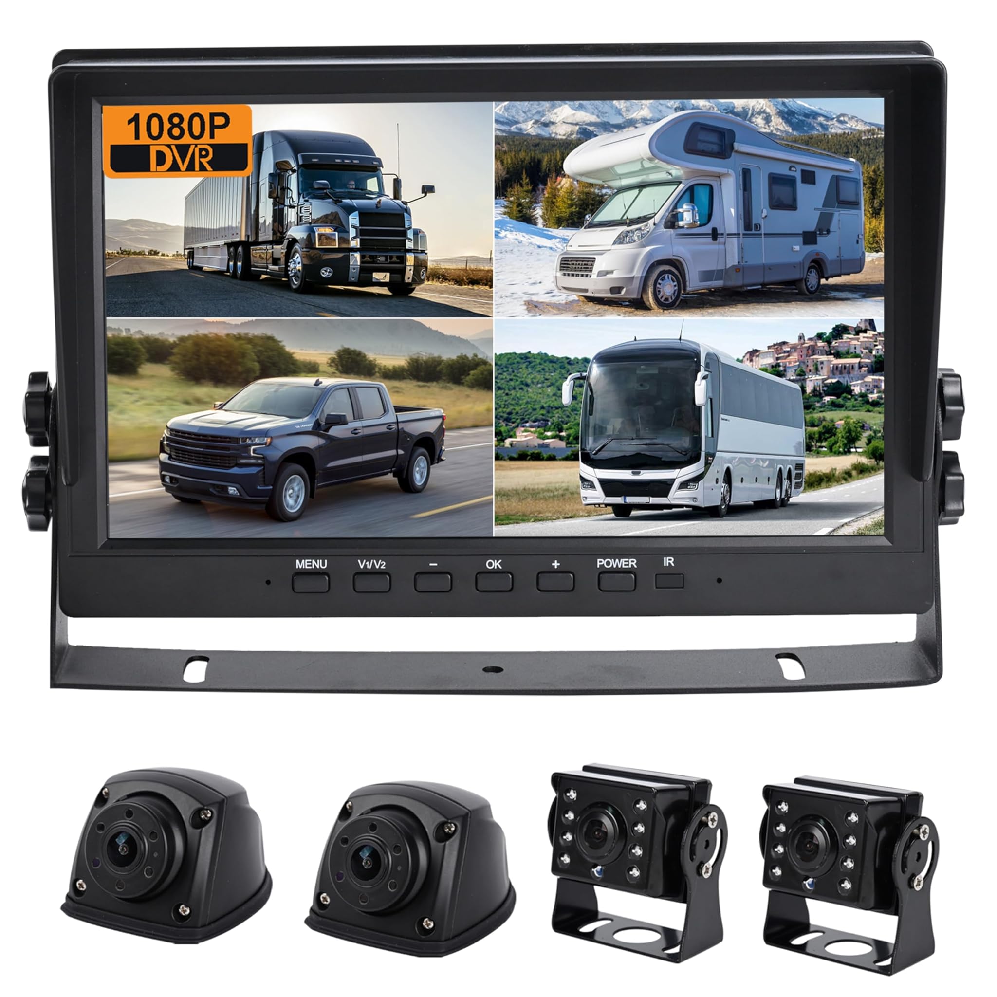 Sistema Telecamera di Backup HD 1080p con Monitor IPS 10"