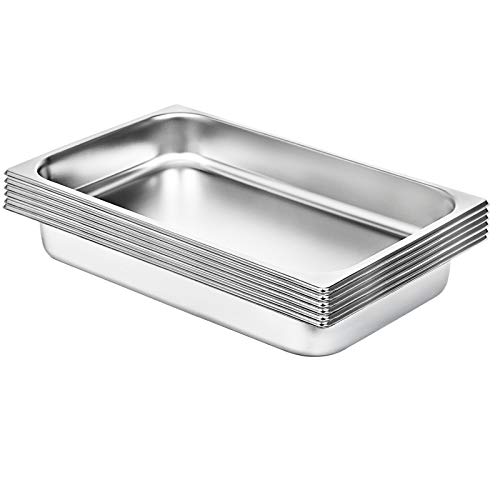 Vevor Set 6 Piatti da Forno in Acciaio Inox 8,5L