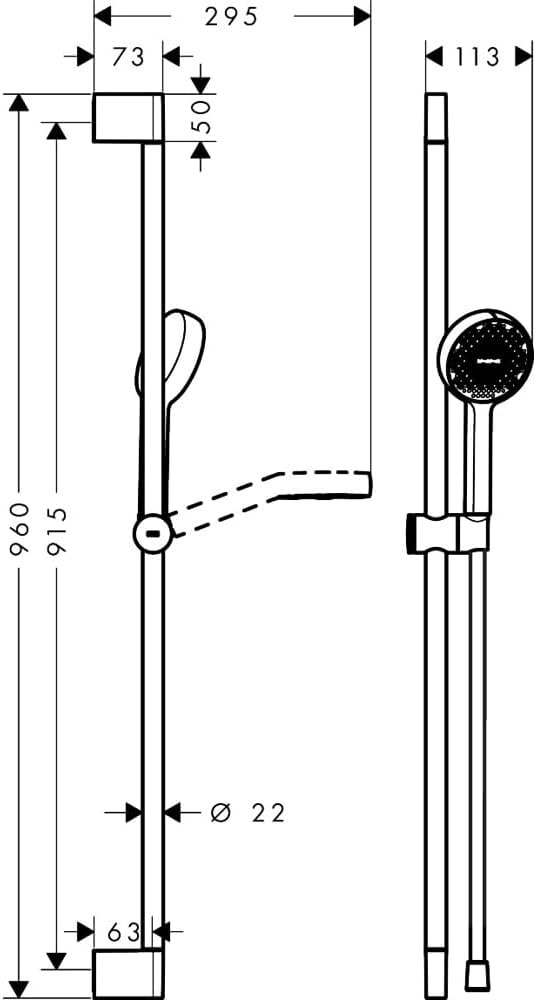 Hansgrohe Activera Select S - Set Doccetta Cromo - immagine 6