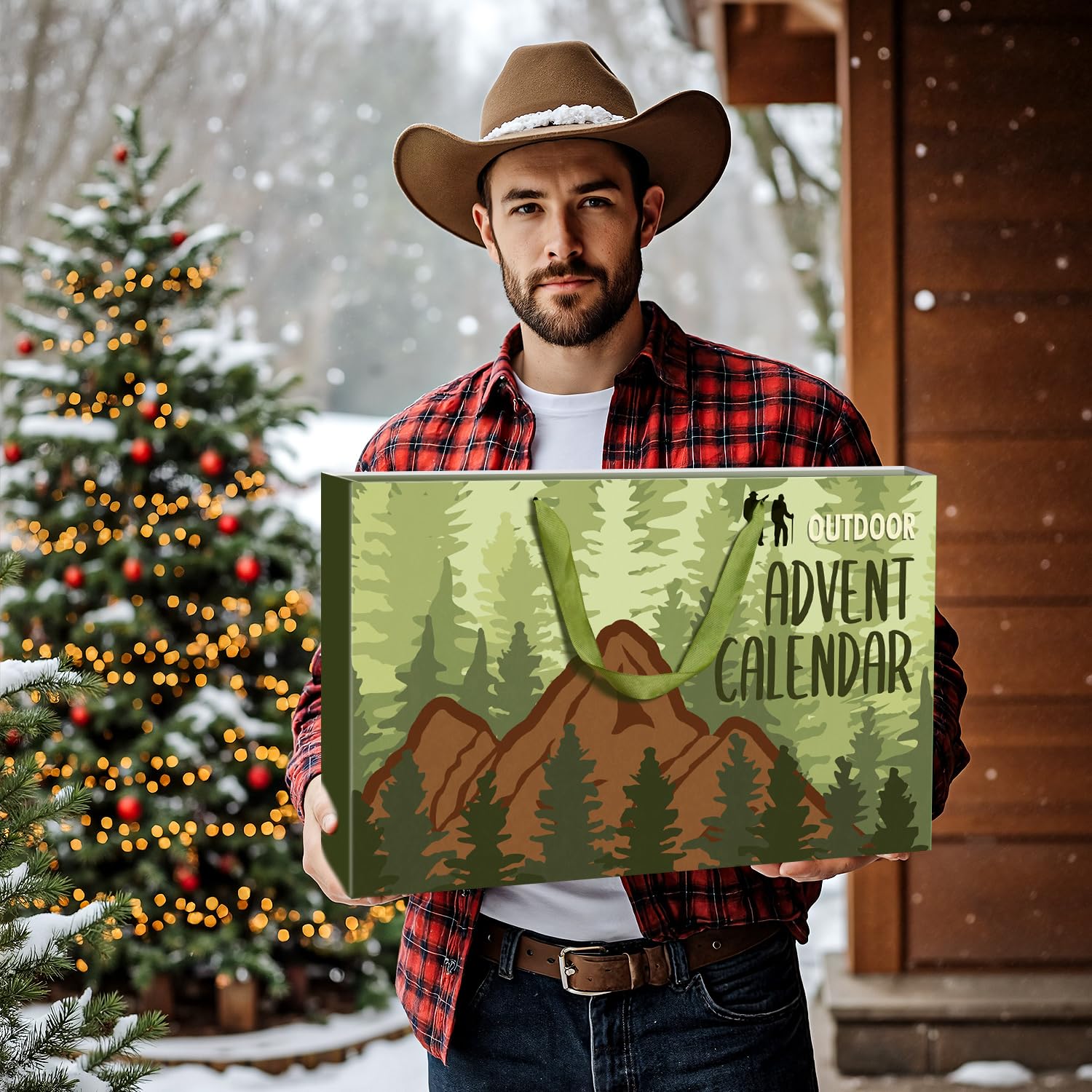 iZoeL Calendario Avvento Uomo Calendario Avvento Adulti Idee Regalo Natale 2025 - Accessori Campeggio/Ciclismo/Alpinismo/Viaggi/Avventura, Regali Natale per Padre Fratello Nonno Zio Fidanzato