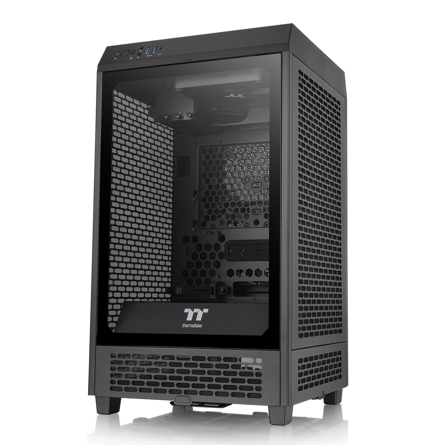 Thermaltake Tower 200 - Case Mini-ITX, Nero