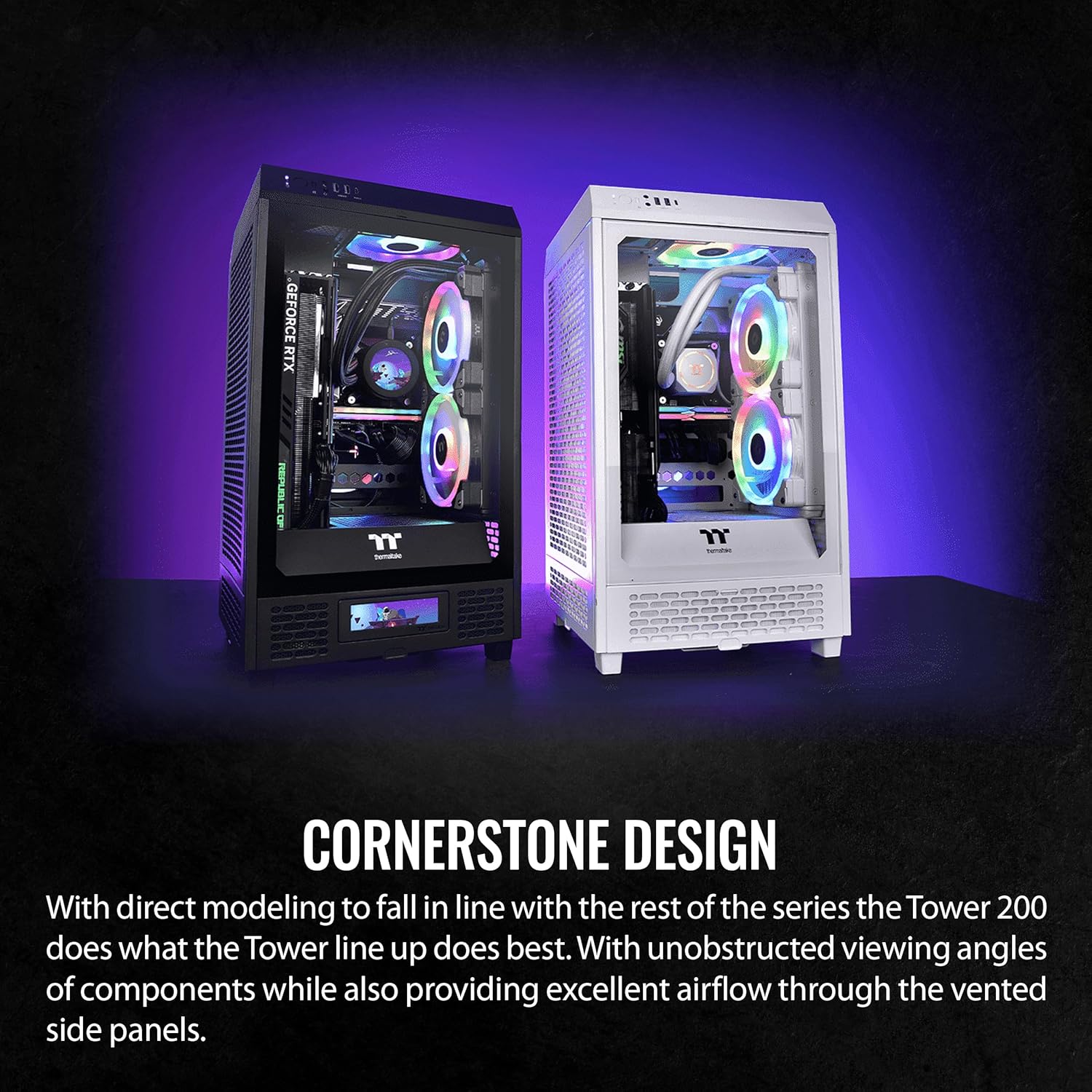 Thermaltake Tower 200 - Case Mini-ITX, Nero - immagine 3