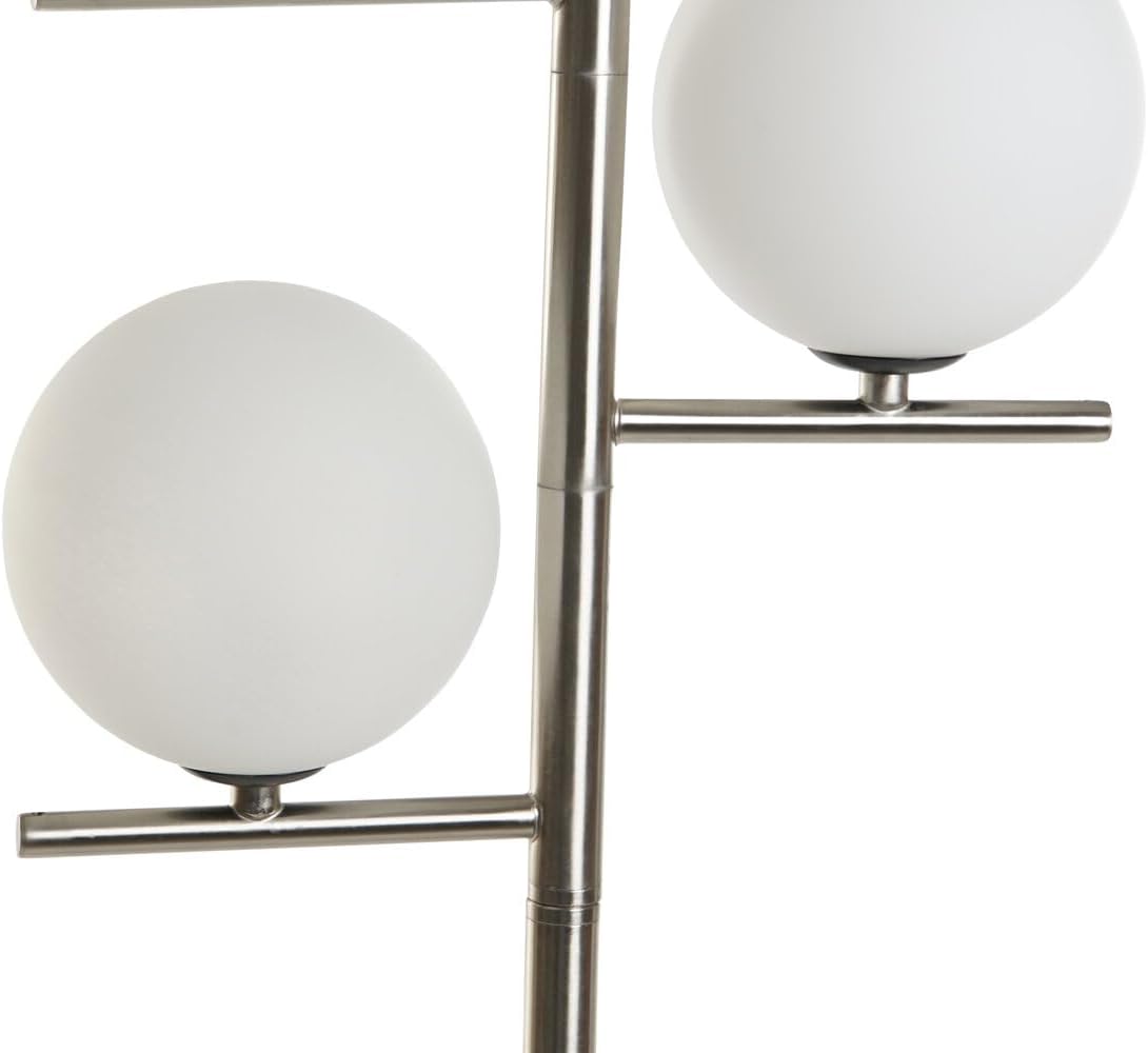 LAMPARA PIE MARMOL CRISTAL 27X23X143 BOLA_AlexandreHouse - immagine 2