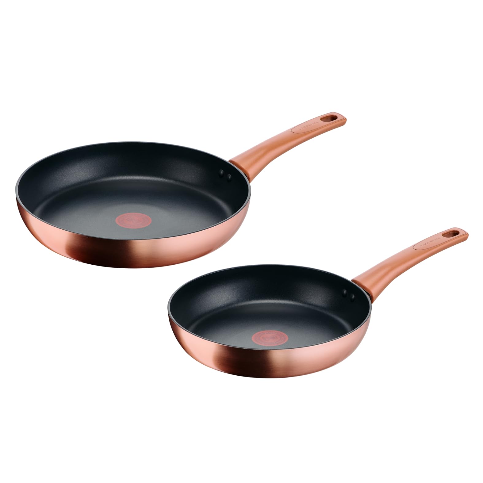 Lagostina Rosé - Set 2 Padelle Antiaderenti Ø 24/28 cm