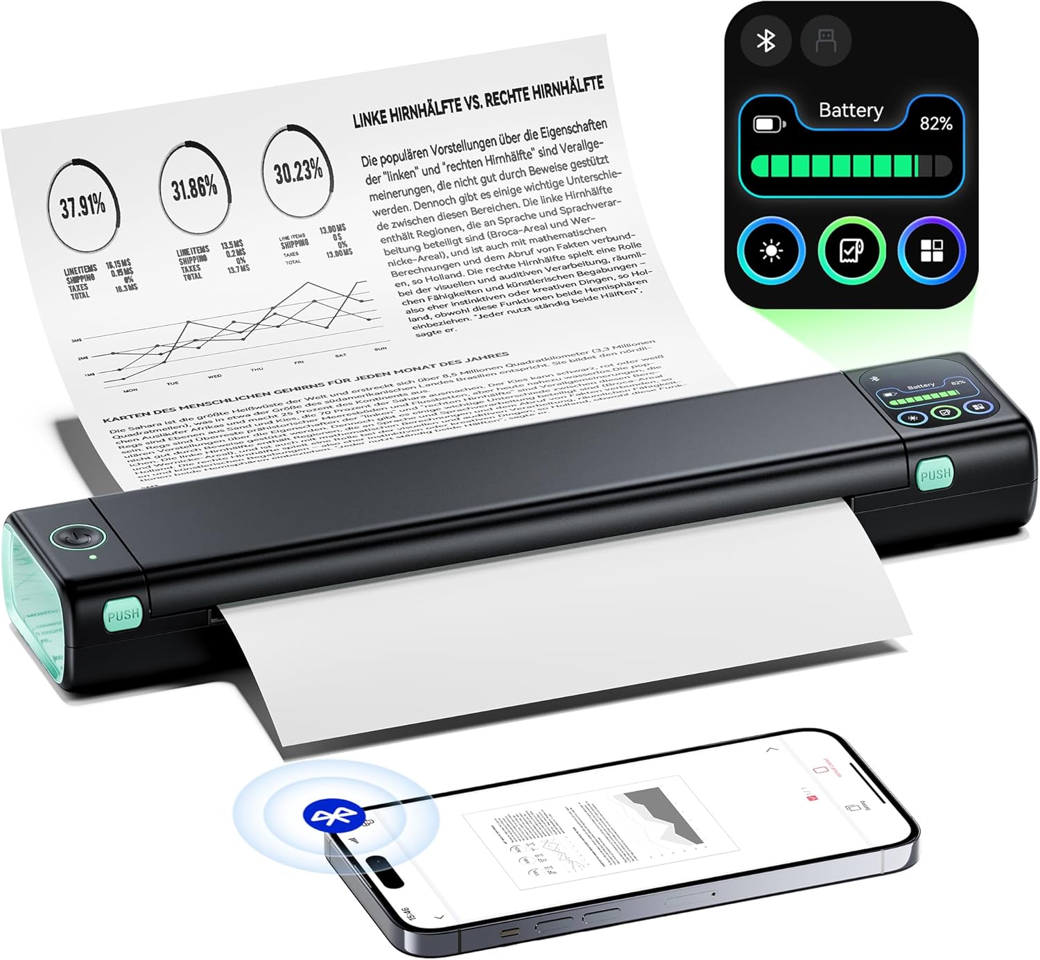 Phomemo M08D - Stampante Termica Portatile A4 Touch - immagine 1