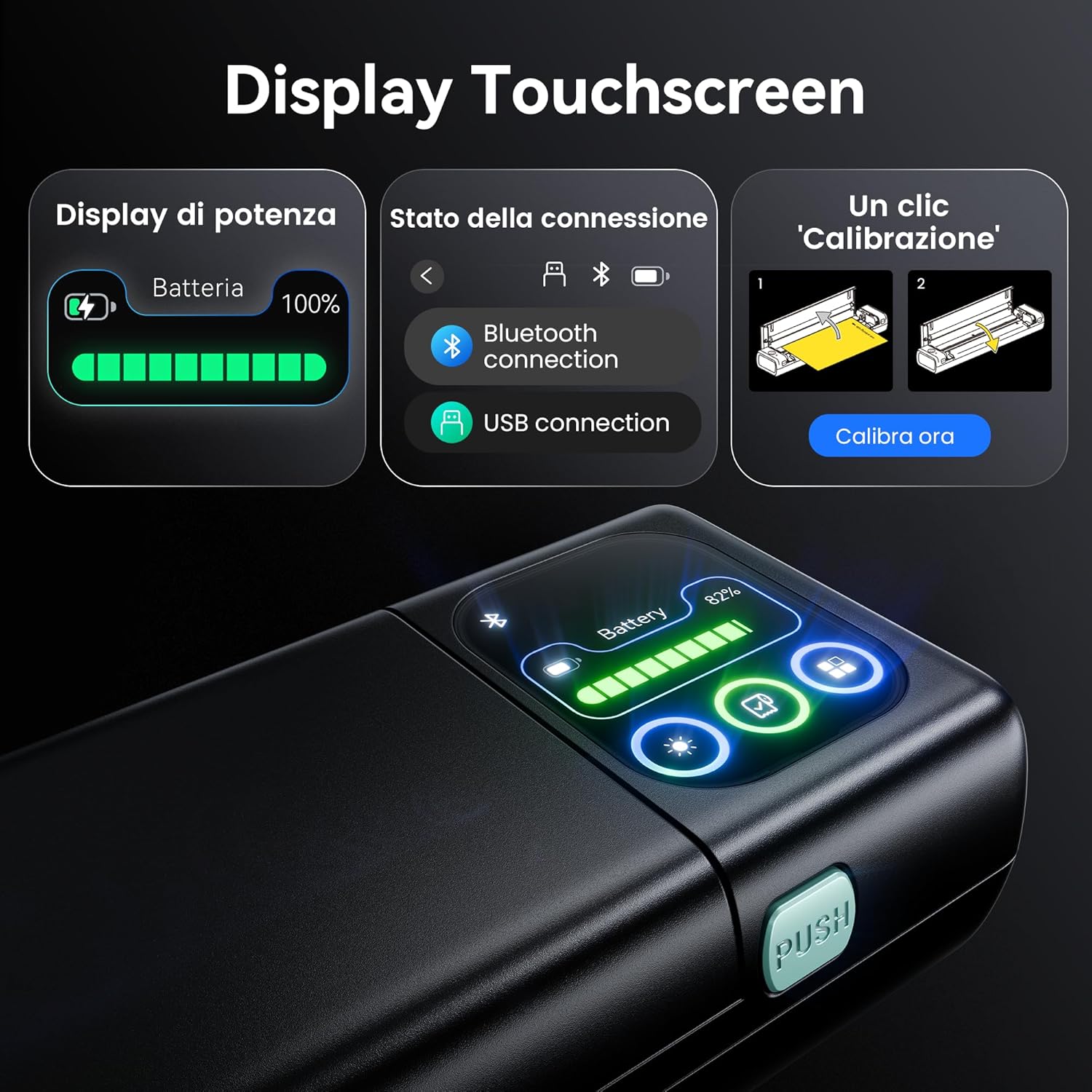 Phomemo M08D - Stampante Termica Portatile A4 Touch - immagine 2