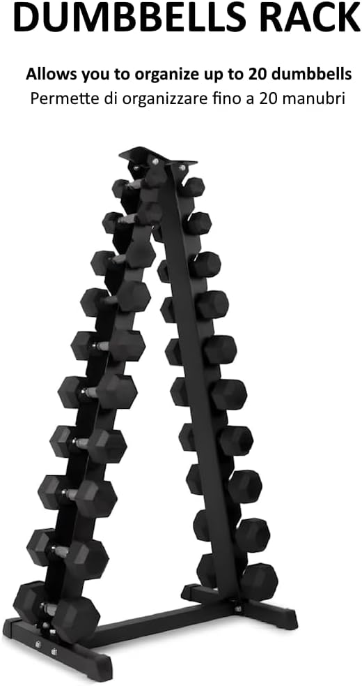 Supporto Manubri a Piramide in Acciaio - immagine 2