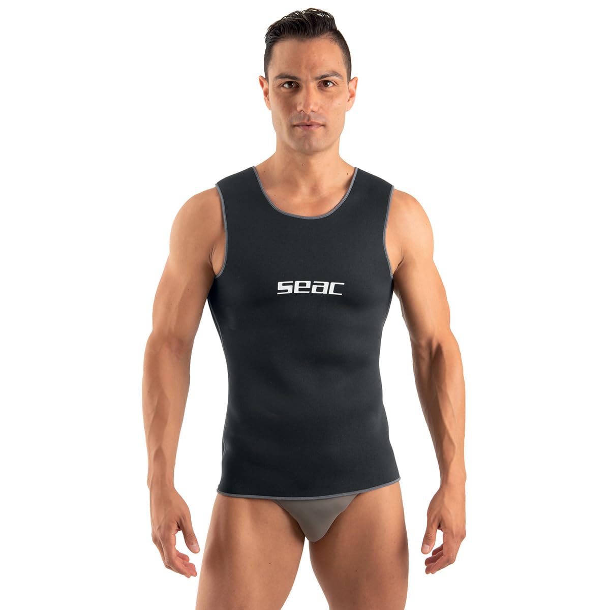 SEAC Short Vest Man Sottomuta a Canotta in Morbido Neoprene da 2,5 mm Uomo