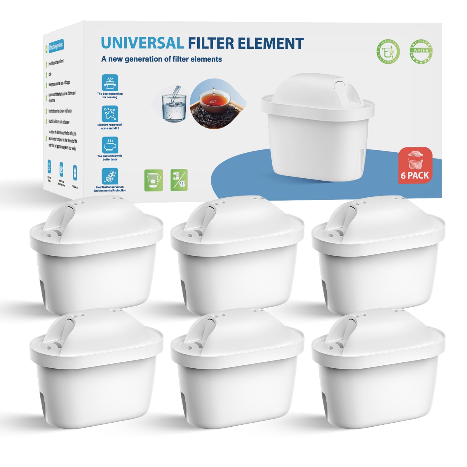 Cartucce Filtro Acqua Compatibili Brita Maxtra+ Plus (6)