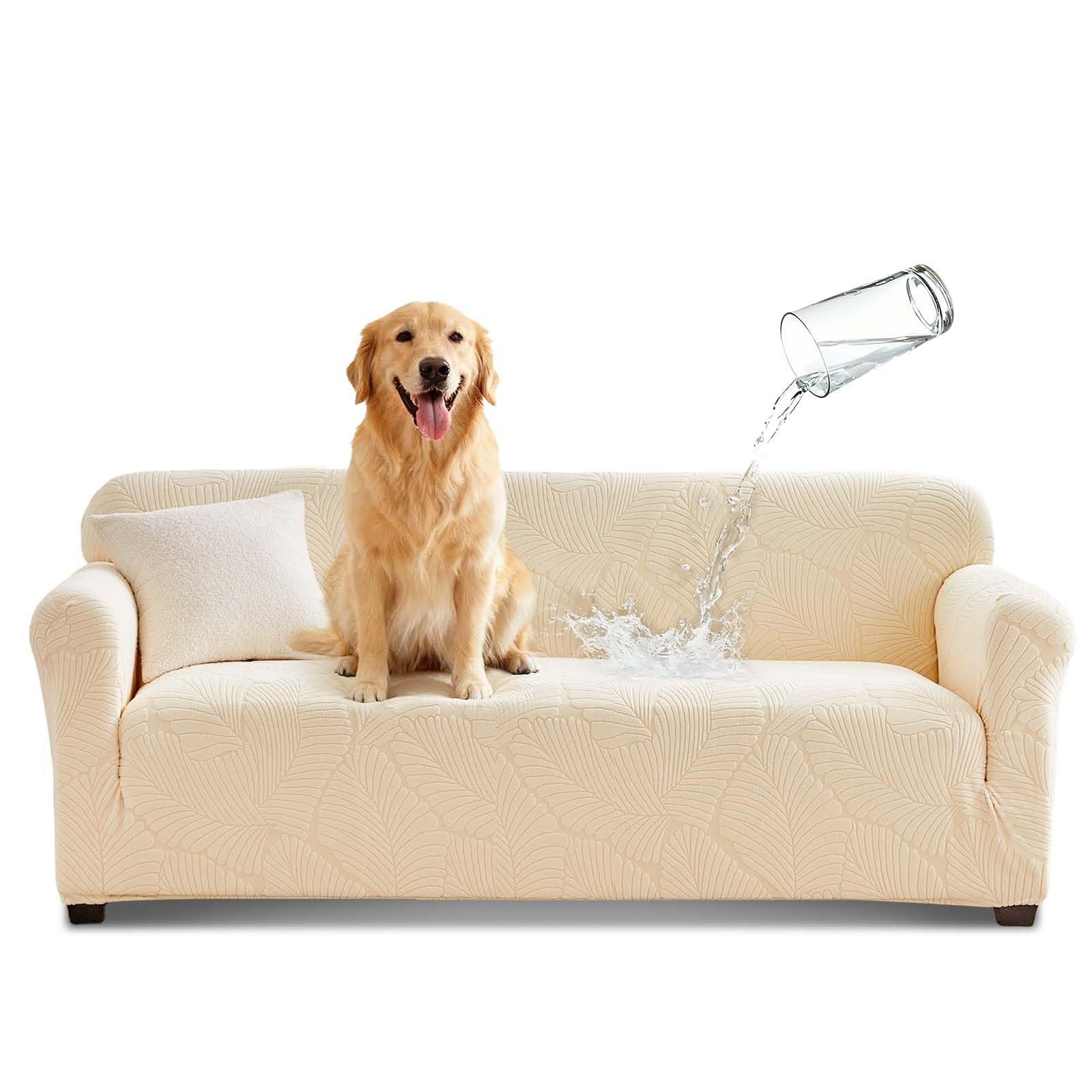 Tokokimo Copridivano elasticizzato impermeabile, 3 posti, beige