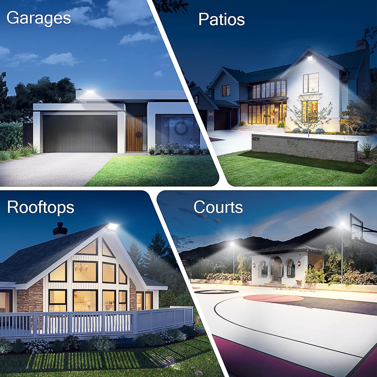 Faretto LED da Esterno 200W - 20000LM (2 Pezzi) - immagine 6