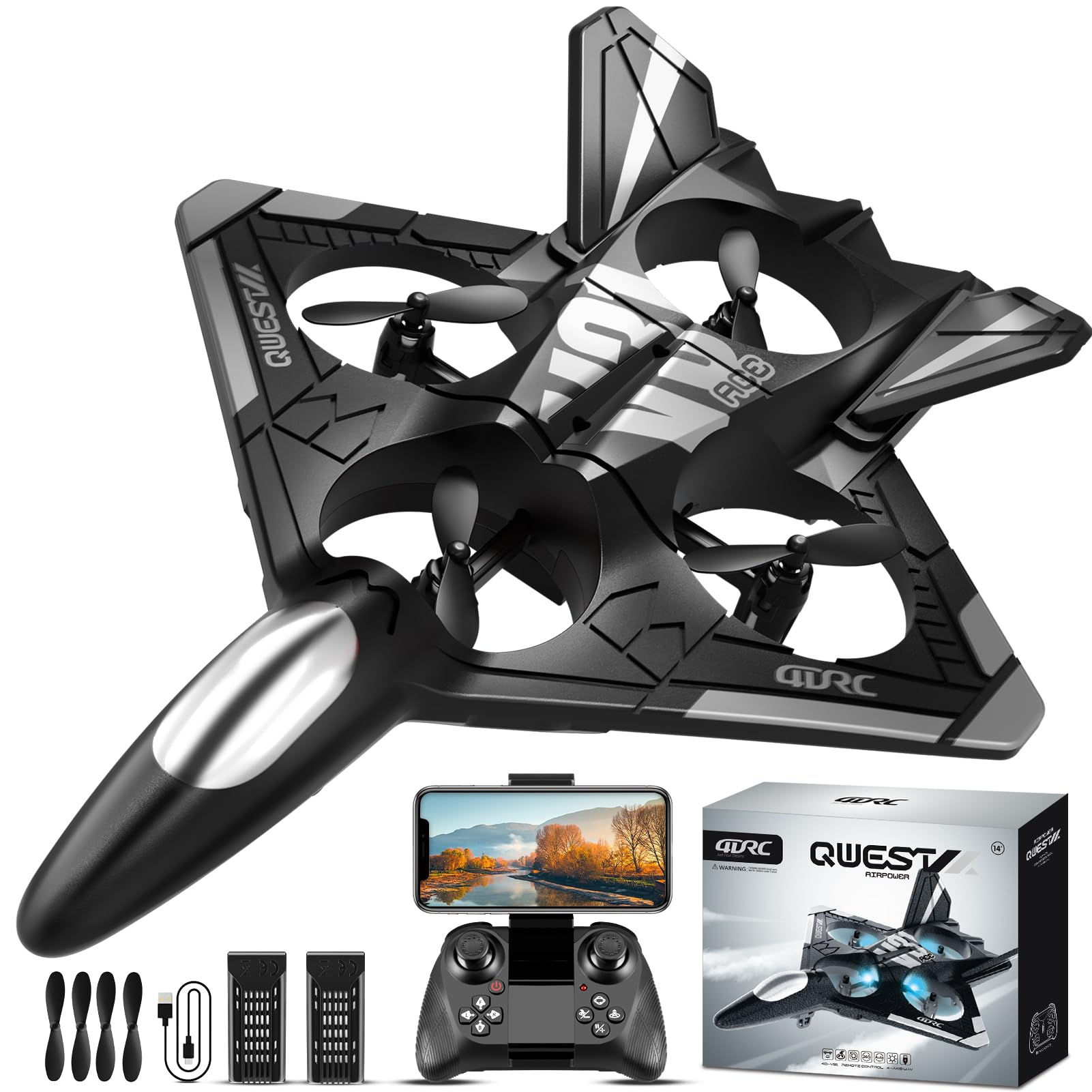 4DRC RC Aereo con Fotocamera per bambini principianti