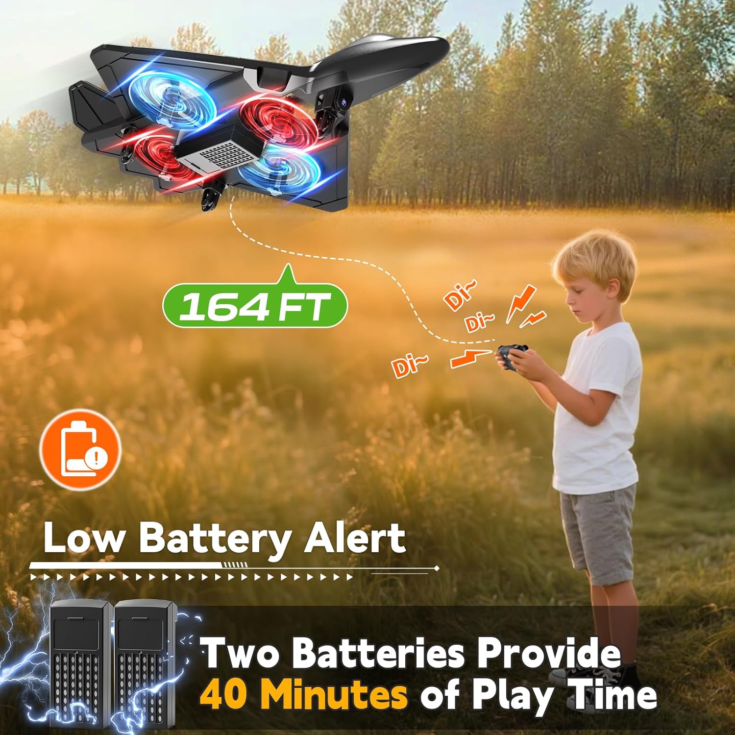 4DRC RC Aereo con Fotocamera per bambini principianti - immagine 6