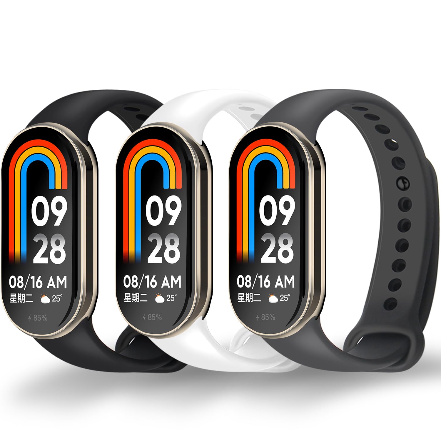 3PCS (Nero+Bianco+Grigio)