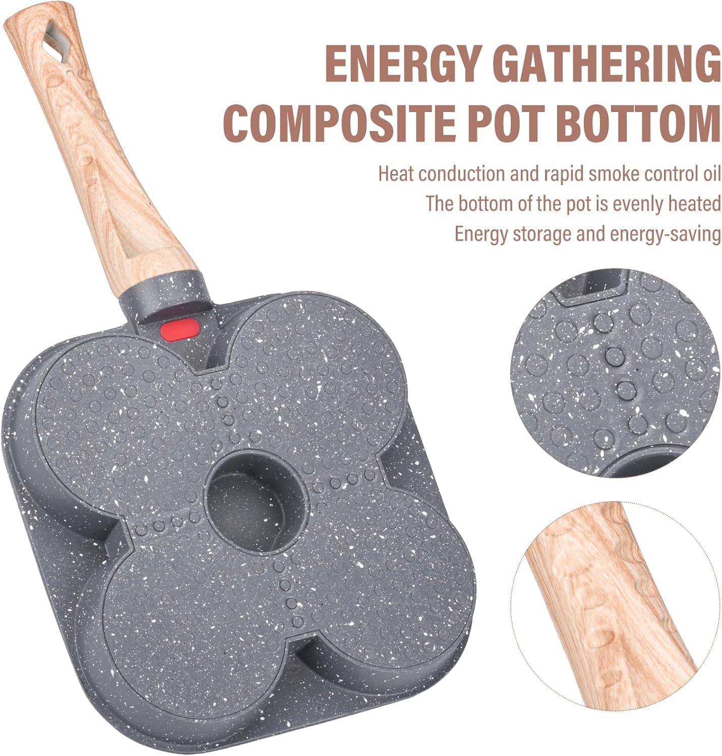 Padella Pancake 4 Fori per Induzione e Gas - immagine 6