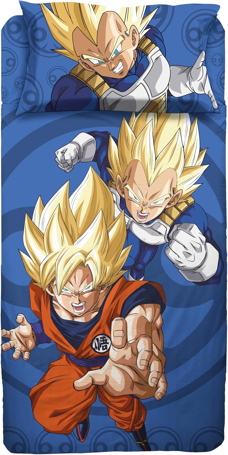 Hermet Dragonball Set Lenzuola Letto Singolo 100% Cotone